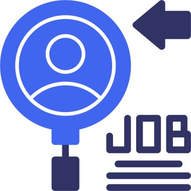 iş arama web vektörü illüstrasyonu