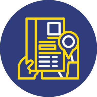 Belge simgesinin vektör illüstrasyonu