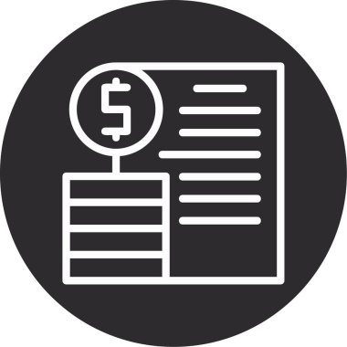 finansal rapor vektör illüstrasyonu