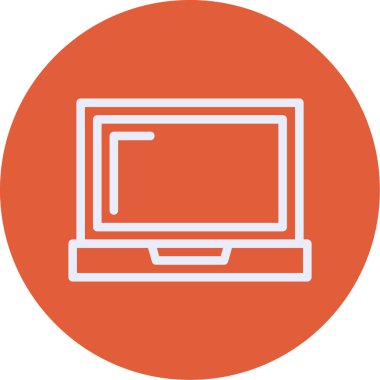 Bilgisayar simgesinin vektör illüstrasyonu