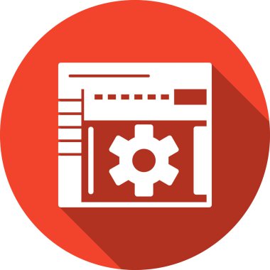 Web geliştirme vektör simgesi