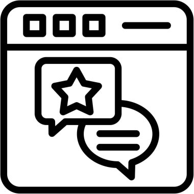 Konuş. Web simgesi basit illüstrasyon