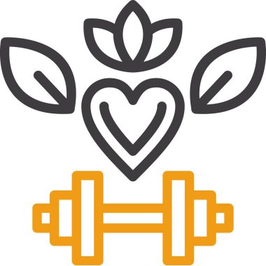 Kalp ikonu vektör illüstrasyonu