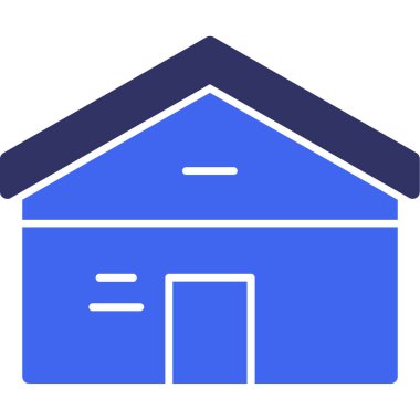 Bina. Web simgesi basit illüstrasyon