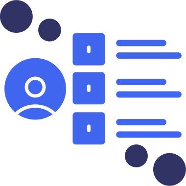 analitik analitik iş simgesi ana hat biçiminde