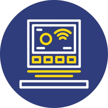 Moda biçimi izole edilmiş arkaplanda wifi simgesi