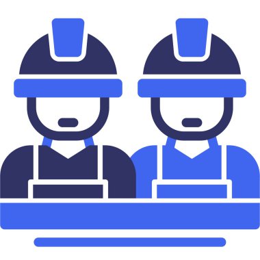 İnşaat sektöründe çalışan simgesi