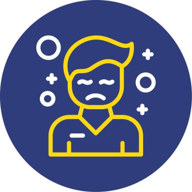 Kafatası olan bir adamın vektör çizimi