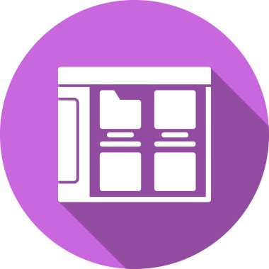 Kitap. Web simgesi basit illüstrasyon