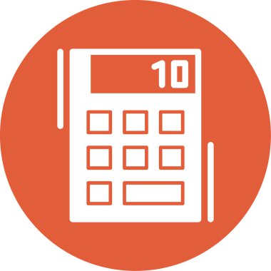 hesap makinesi vektör simgesi modern basit illüstrasyon