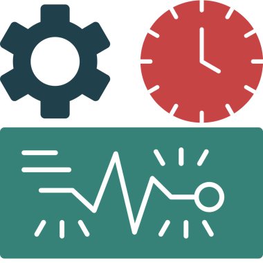 saat zaman vektör illüstrasyonu