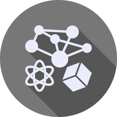 atom. Web simgesi basit illüstrasyon