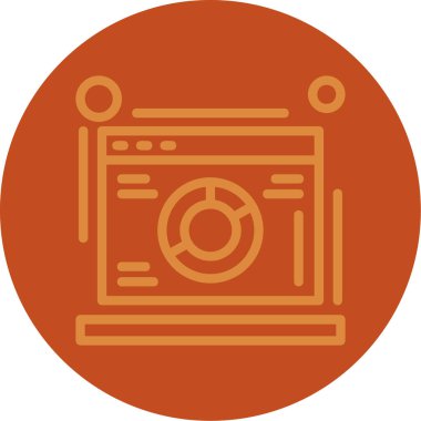 Modern simgenin vektör illüstrasyonu