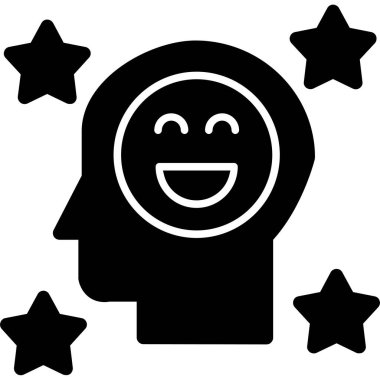 Gülümse. Web simgesi basit illüstrasyon