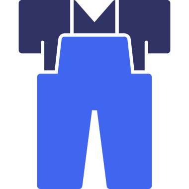 Pantolon. Web simgesi basit illüstrasyon