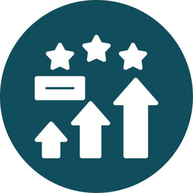 Yıldızlı bir reytingin vektör simgesi