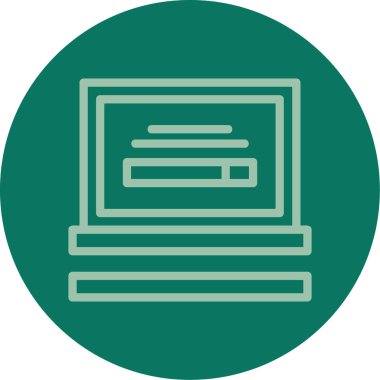 vektör dizüstü simgesi illüstrasyonu