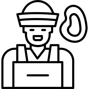 kurye ikonu, vektör illüstrasyonu