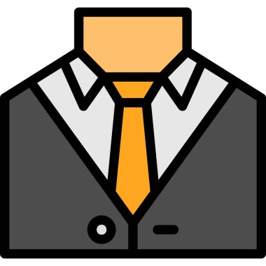 Avatar iş adamı simgesi - taslak biçimi