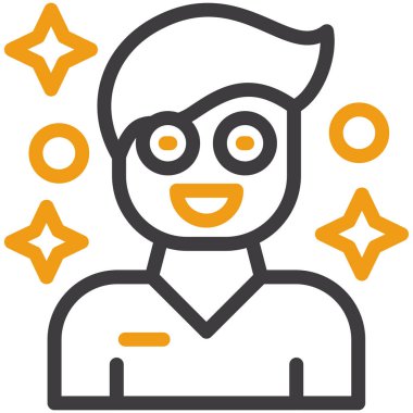 Müşteri hizmeti simgesi, vektör illüstrasyonu beyaz arkaplanda izole edildi