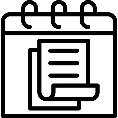 Belge. Web simgesi basit illüstrasyon