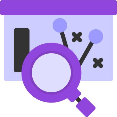 Ara. Web simgesi basit illüstrasyon