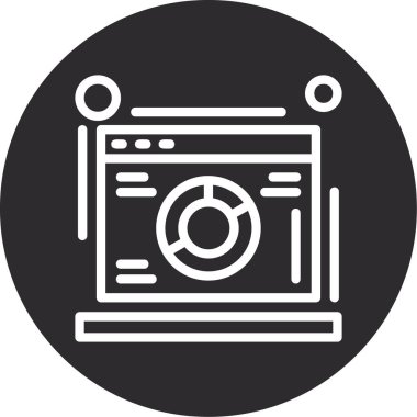 seo modern simgesinin vektör illüstrasyonu