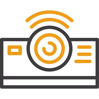 kamera simgesi vektör illüstrasyonu