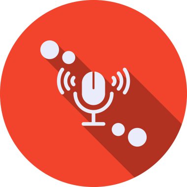 Konuşmacı. Web simgesi basit illüstrasyon