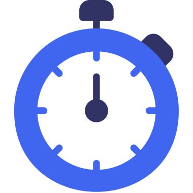 Saat simgesi vektör illüstrasyonu