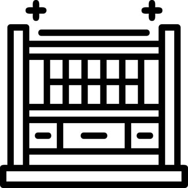 mobilya kutsal kişilerin resmi, vektör çizim