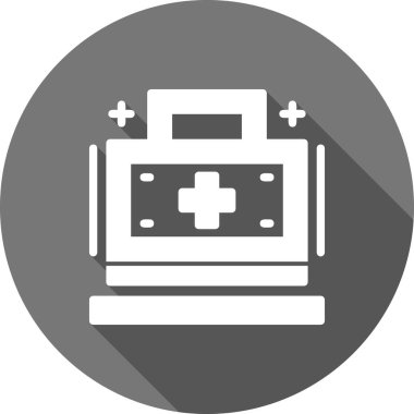 Tıbbi malzeme sembolü, biçim, sağlık sembolü, tıbbi işaret, tıbbi grafikler, vektör katı desen, beyaz arkaplan, vektör illüstrasyonu