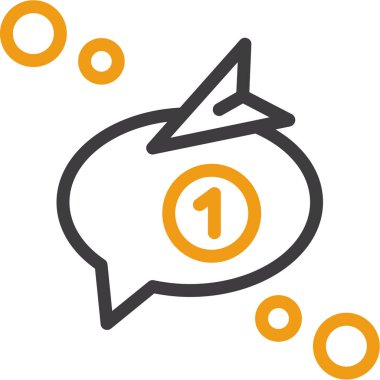 Tek bir simgenin vektör illüstrasyonu