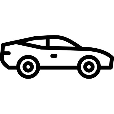araba simgesi vektör illüstrasyonu