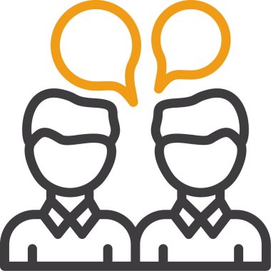 iş iletişimi tartışma simgesi