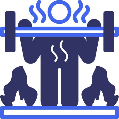 Bir spor salonunun vektör illüstrasyonu