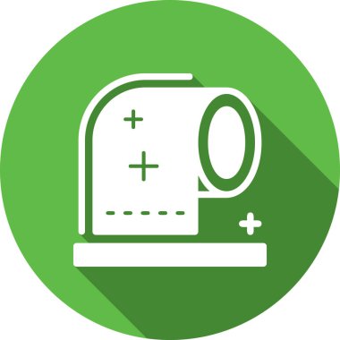 Yeşil elektrikli su ısıtıcısı ve elektrikli soba ikonu beyaz arka planda izole edilmiş. Yemek ikonu. Yeşil daire düğmesi. vektör illüstrasyonu