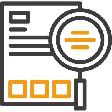 veri analiz veri simgesi doldurulmuş - özet biçimi