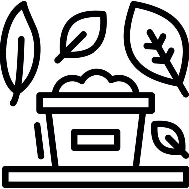 Sepet yemek simgesi ana hatlarıyla