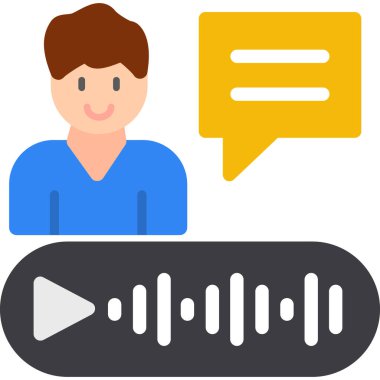 Sohbet simgesi, illüstrasyon, vektör