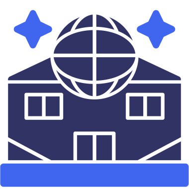 ev web simgesi, basit vektör illüstrasyonu