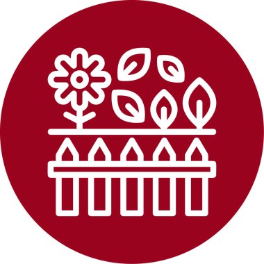 Çiçek. Web simgesi basit illüstrasyon