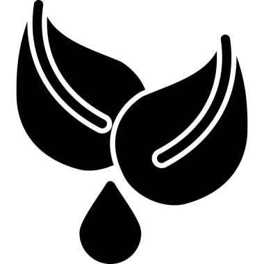 Yaprak ikonu vektör illüstrasyonu