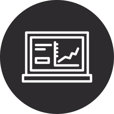 veri analiz simgesi vektör illüstrasyonu