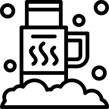 Kahve içecek içecek ikonu