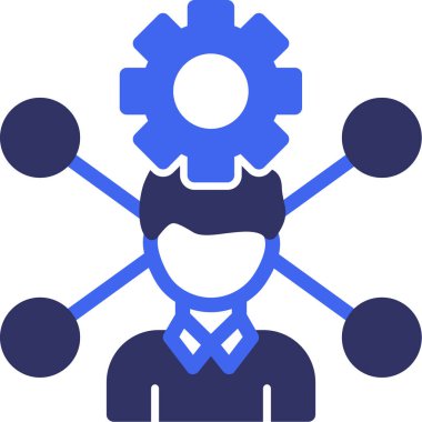 dişli simgesinin vektör illüstrasyonu