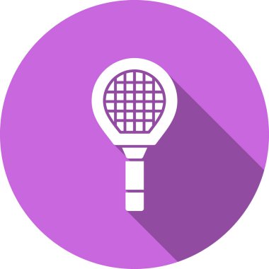 Badminton Raket simgesi. vektör çizim