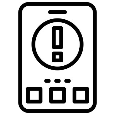 dış hat biçiminde telefon kontrol simgesi