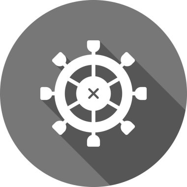 Gemisi olan modern bir simgenin vektör çizimi