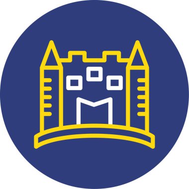 kale Web simgesi basit illüstrasyon